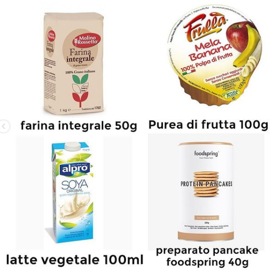 ingredienti pancake ricette dolci smatisfitness